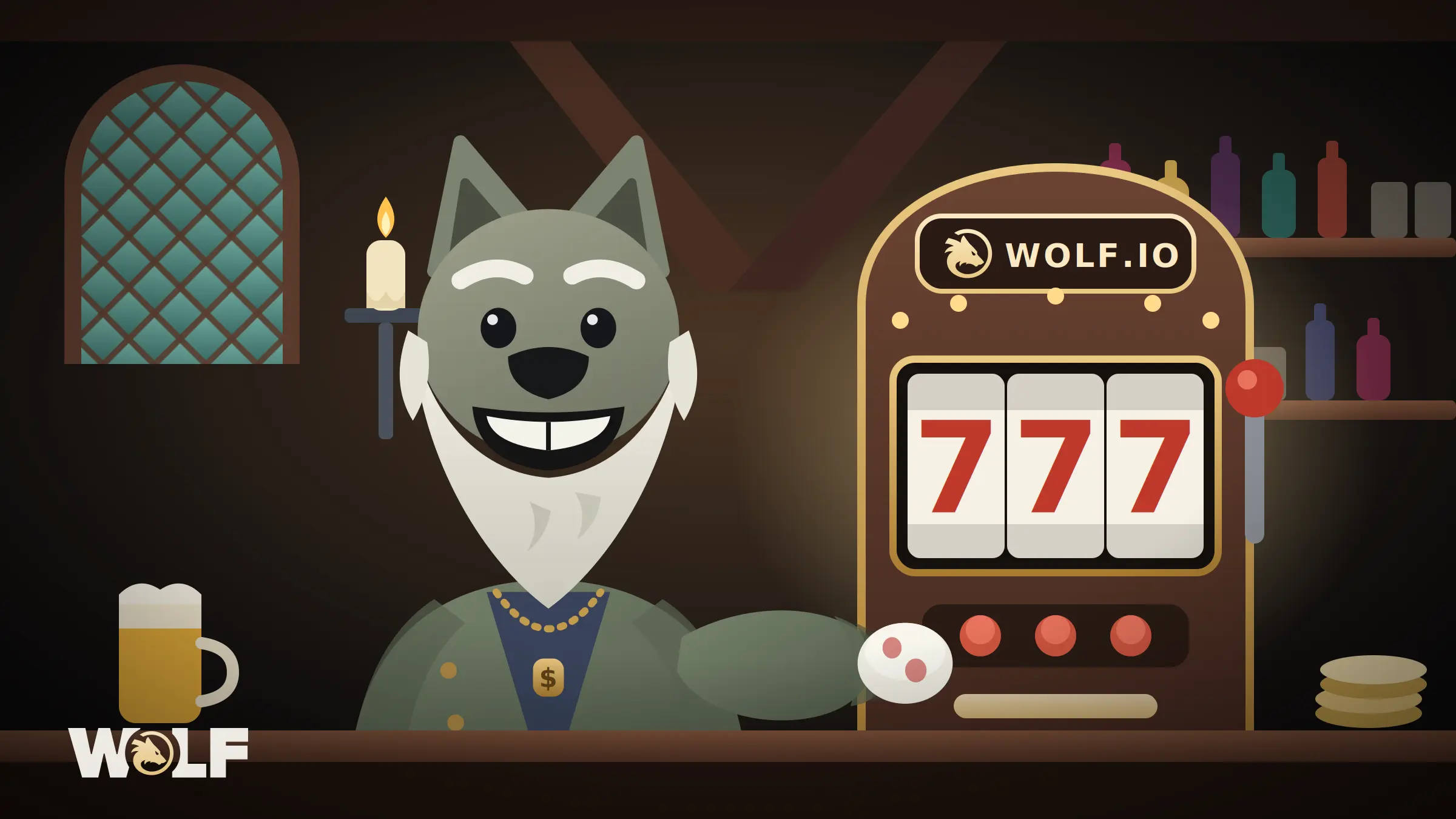 online slots at wolf.io