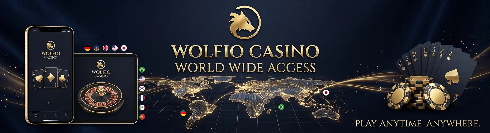 wolfio casino global access